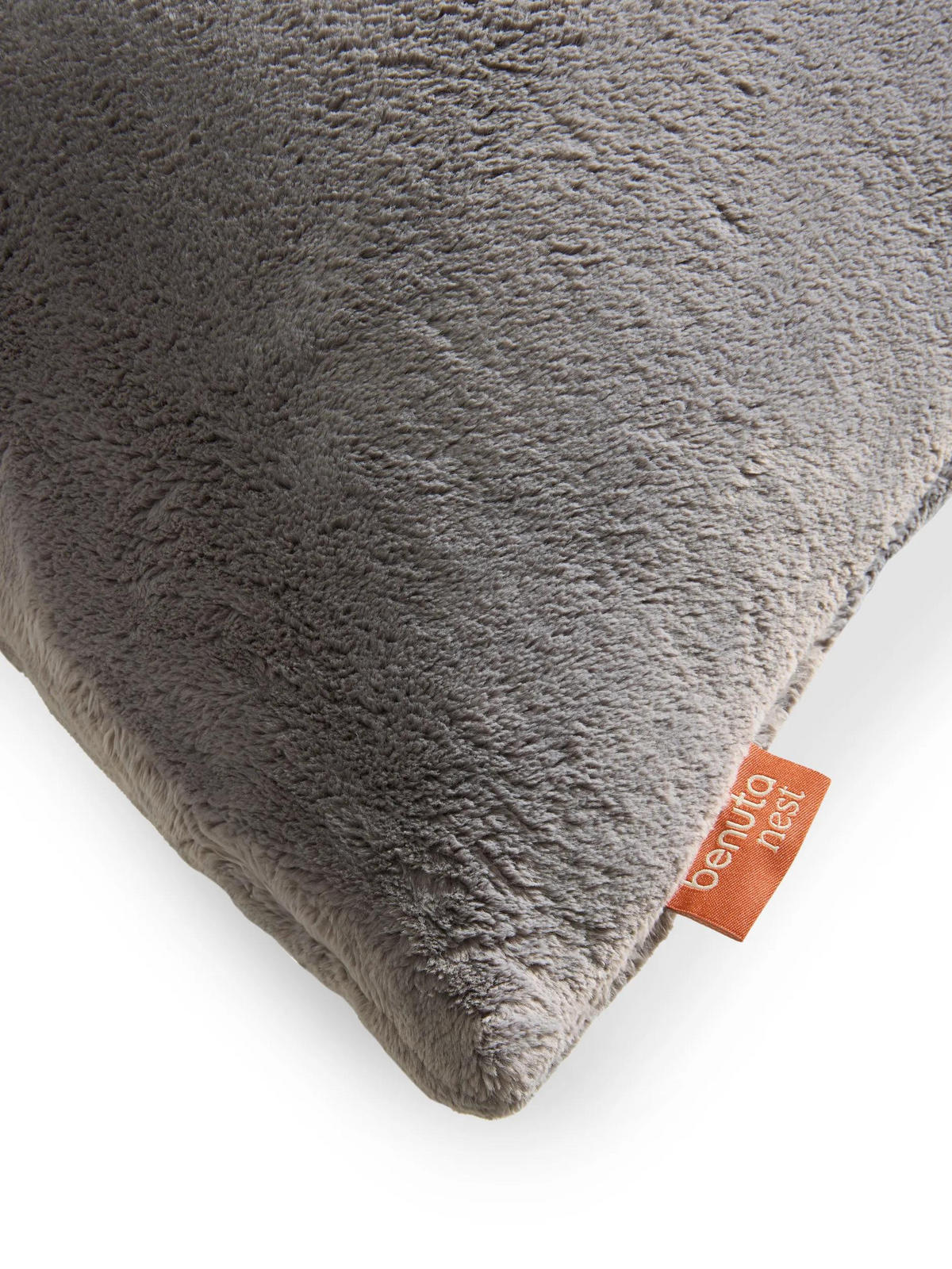 KISSEN Cosi Grau 45/45 cm - Grau, Textil (45/45/15cm) - benuta