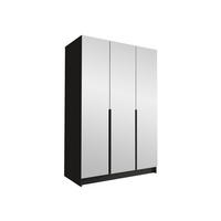 KLEIDERSCHRANK Calia III - Schwarz, Holzwerkstoff/Metall (150/215/58cm) - MIRJAN24