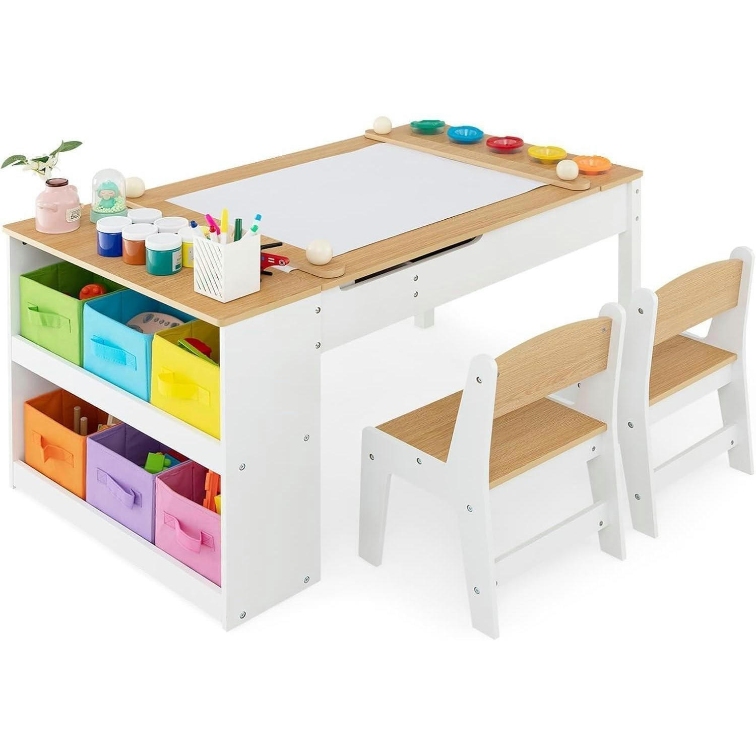 XXXLutz Kindertisch Mehrfarbig 60x55x109 cm