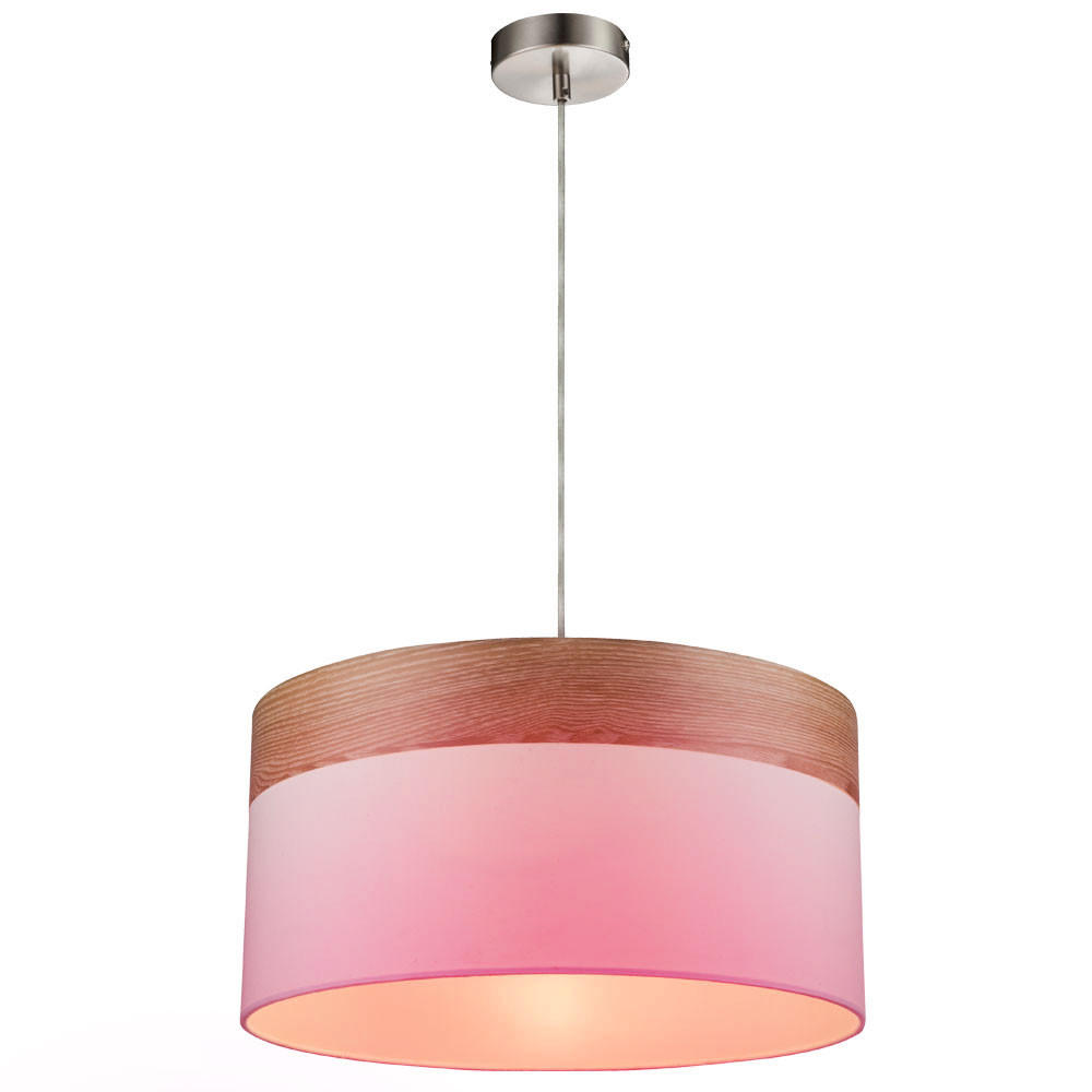 RGB LED HÄNGELEUCHTE Metall Textil Weiß - Weiß, Metall (40/40/120cm) - Globo Lighting