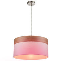 RGB LED HÄNGELEUCHTE Metall Textil Weiß - Weiß, Metall (40/40/120cm) - Globo Lighting