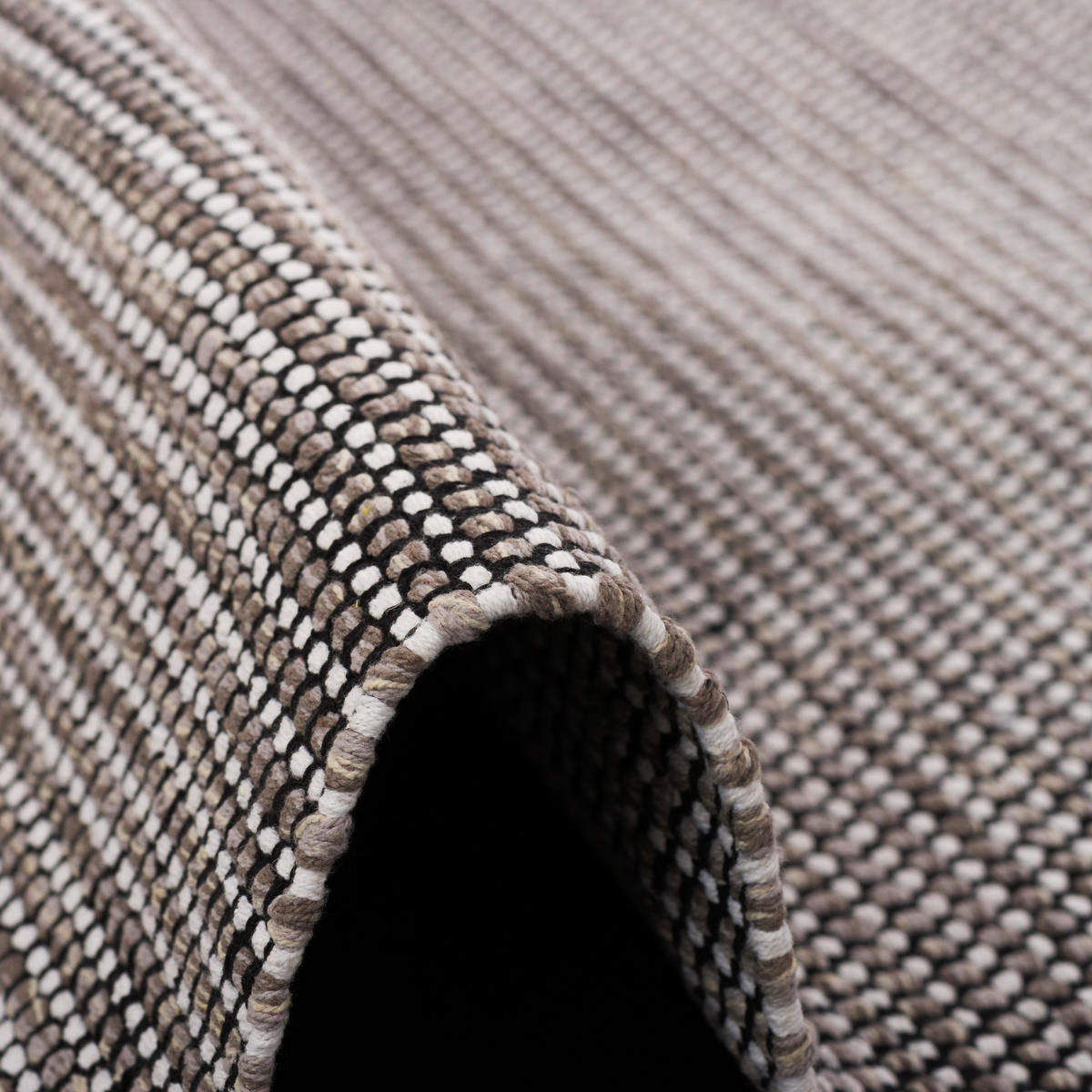 BAUMWOLLE NATUR KELIM TEPPICH SANDY MODERN - Braun, Textil (200/290cm) - Pergamon