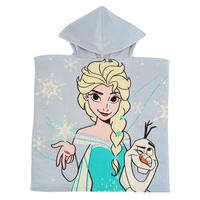 BADEPONCHO Disney Die Eiskönigin Elsa & Olaf Frozen Blau 50 x 100 cm - Blau, Textil (Einheitsgrößenull) - Disney