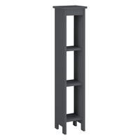 BADEZIMMERREGAL Arvika - Dunkelgrau, Kunststoff (17/80/17cm) - [en.casa]