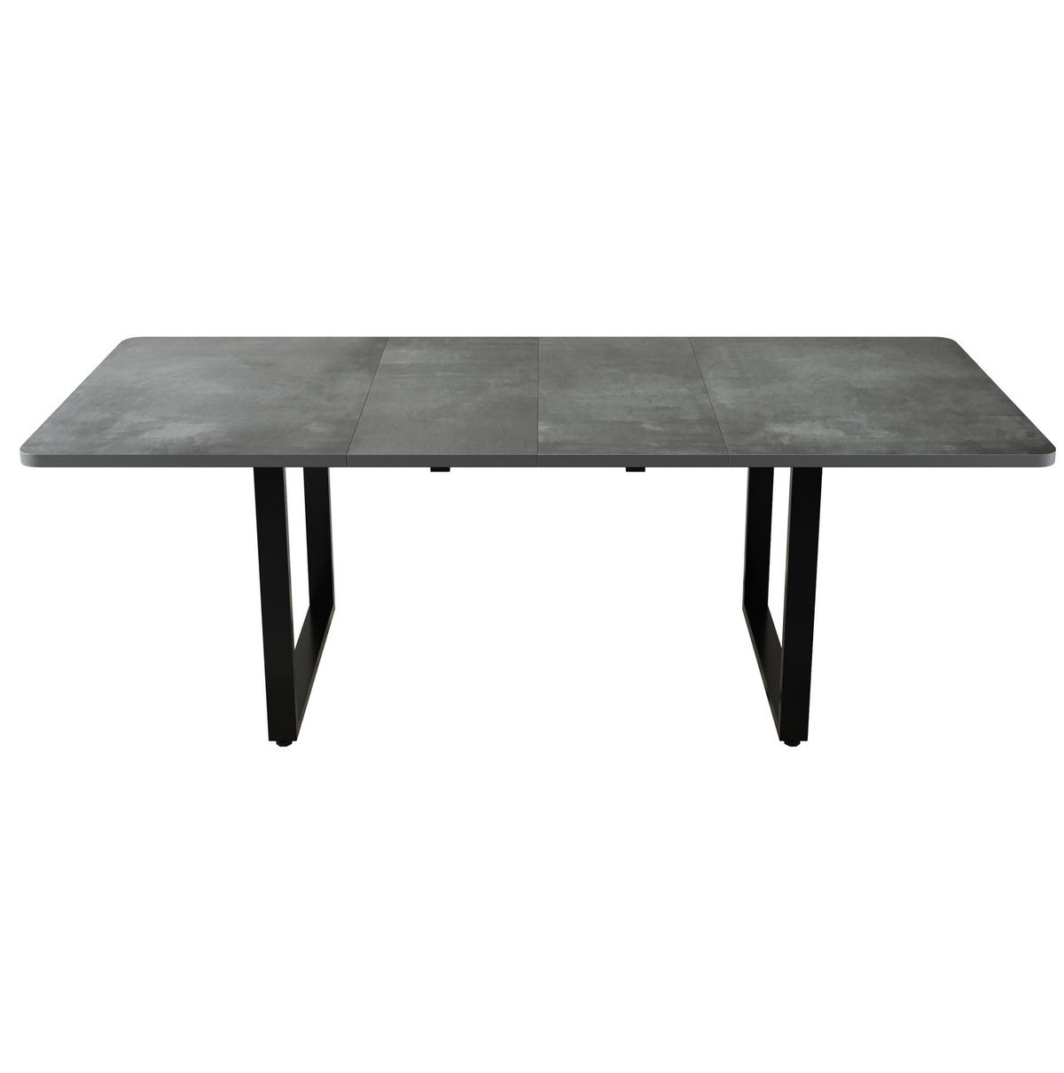 ESSTISCH, MDF ausziehbar 140–180–220/80/75 cm, 3-stufig, bis 10 Personen, Grau - Grau, Holzwerkstoff (220/80/75cm) - Redom