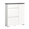 SCHUHSCHRANK Shoelove 27/60/109 cm - Grau, Holzwerkstoff (60/109/27cm) - Xonox