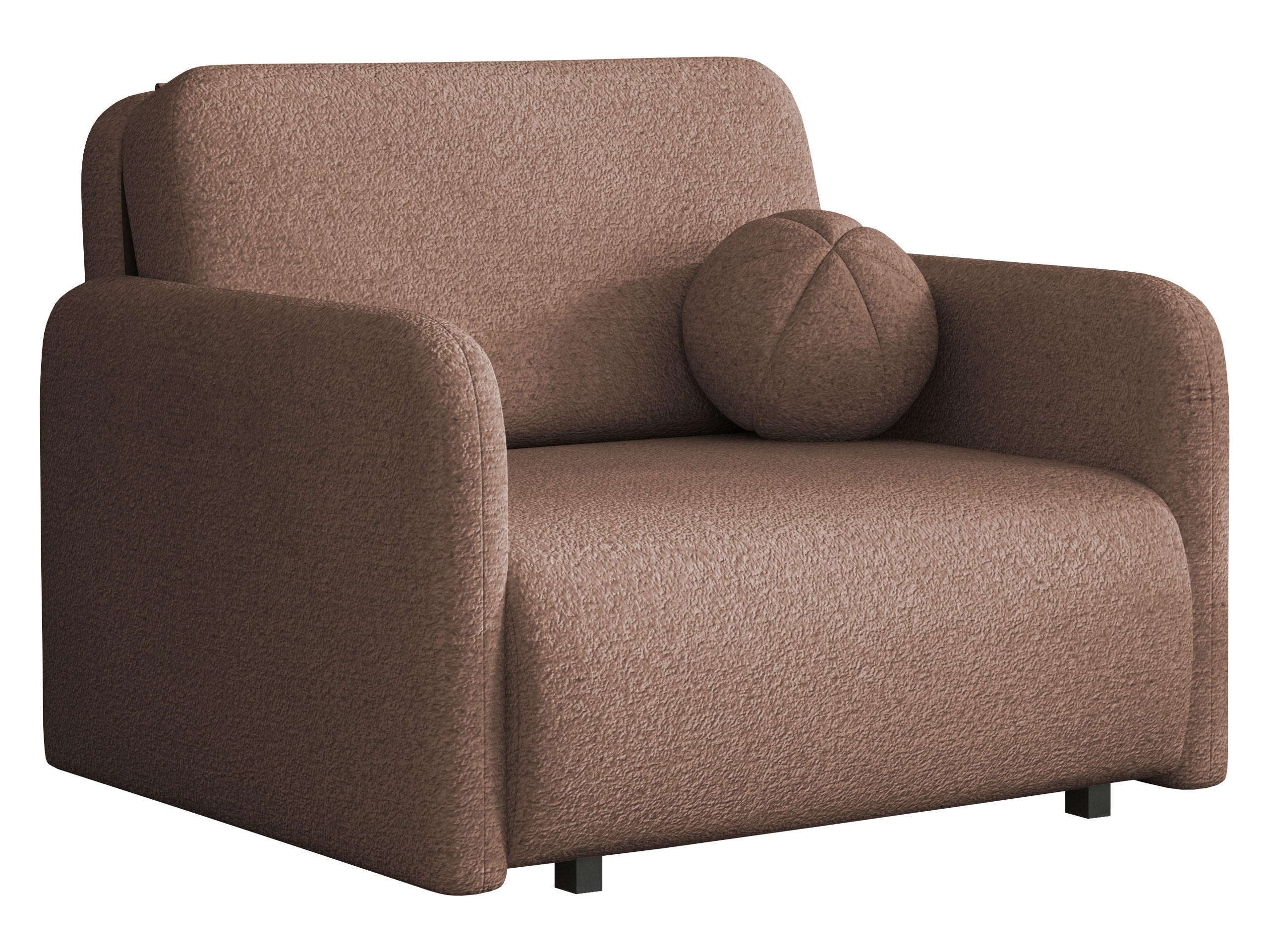 SCHLAFSOFA Viva Sun I - Schwarz/Braun, Holz/Textil (100/85/103cm) - MIRJAN24