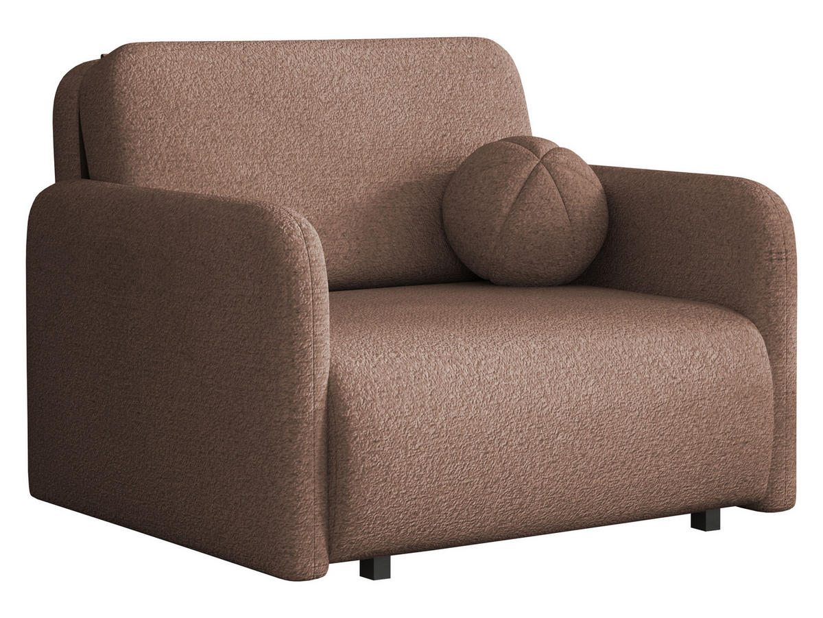 SCHLAFSOFA Viva Sun I - Schwarz/Braun, Holz/Textil (100/85/103cm) - MIRJAN24