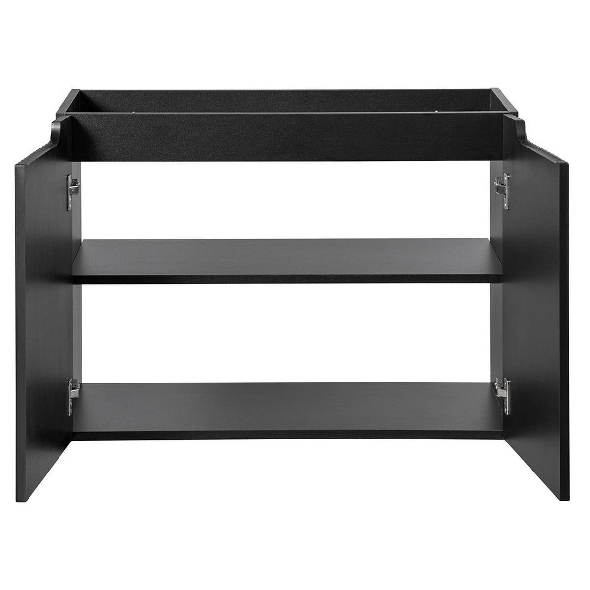 WASCHBECKENSCHRANK Newport-56 - Schwarz, Holzwerkstoff (80/57/39cm) - Lomado
