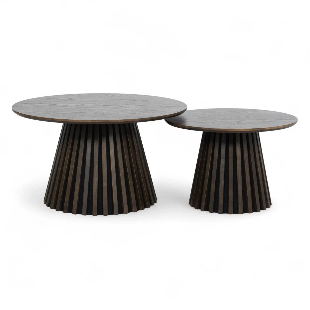 COUCHTISCHE 2er Set Räuchereiche - Braun, Holzwerkstoff (80/80/45cm) - Furnhouse
