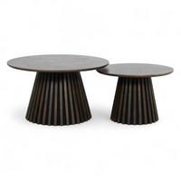 COUCHTISCHE 2er Set Räuchereiche - Braun, Holzwerkstoff (80/80/45cm) - Furnhouse