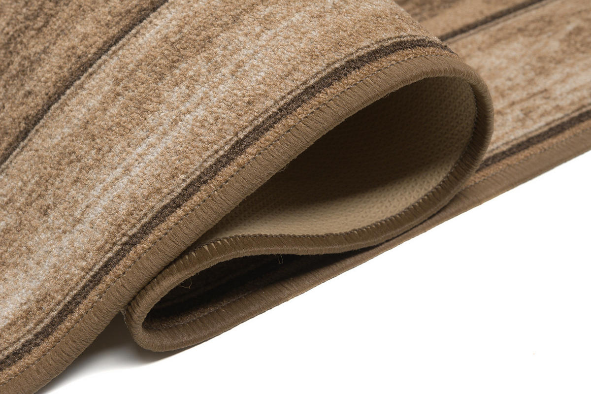 TEPPICHLÄUFER Anti-Rutsch Braun rutschfest Gummiunterlage 67/1000 cm - Braun, Textil (67/1000cm) - Tapiso