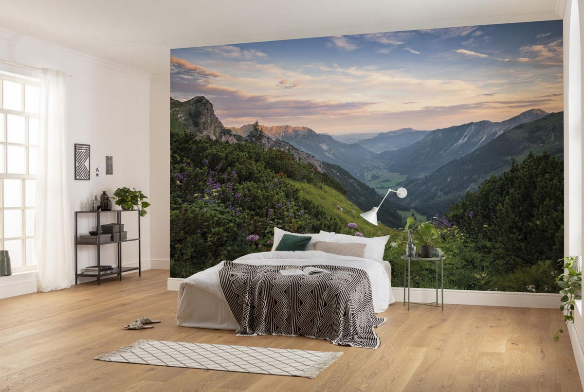 FOTOTAPETE Landschaft 450 x 280 cm - Grün, Papier (450/280cm) - Sanders & Sanders