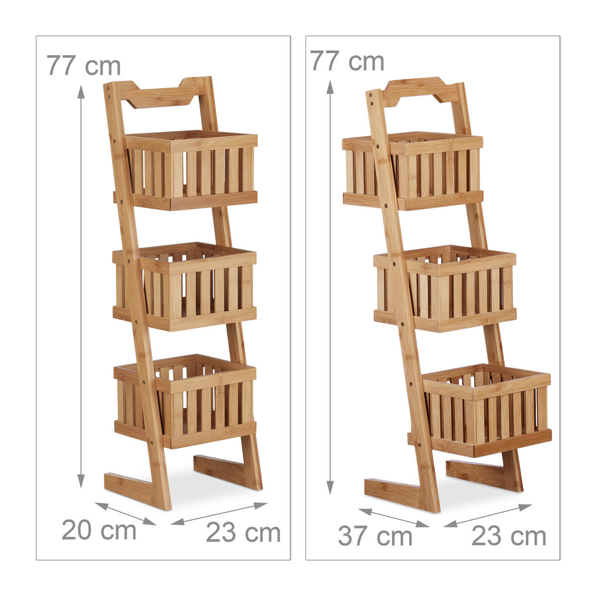 BADREGAL - Hellbraun, Holz/Holzwerkstoff (23/77/20cm) - Relaxdays