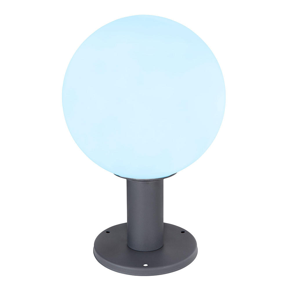 LED AUSSENLEUCHTE Aluminium Anthrazit - Anthrazit, Glas (25/25/38cm) - Globo Lighting