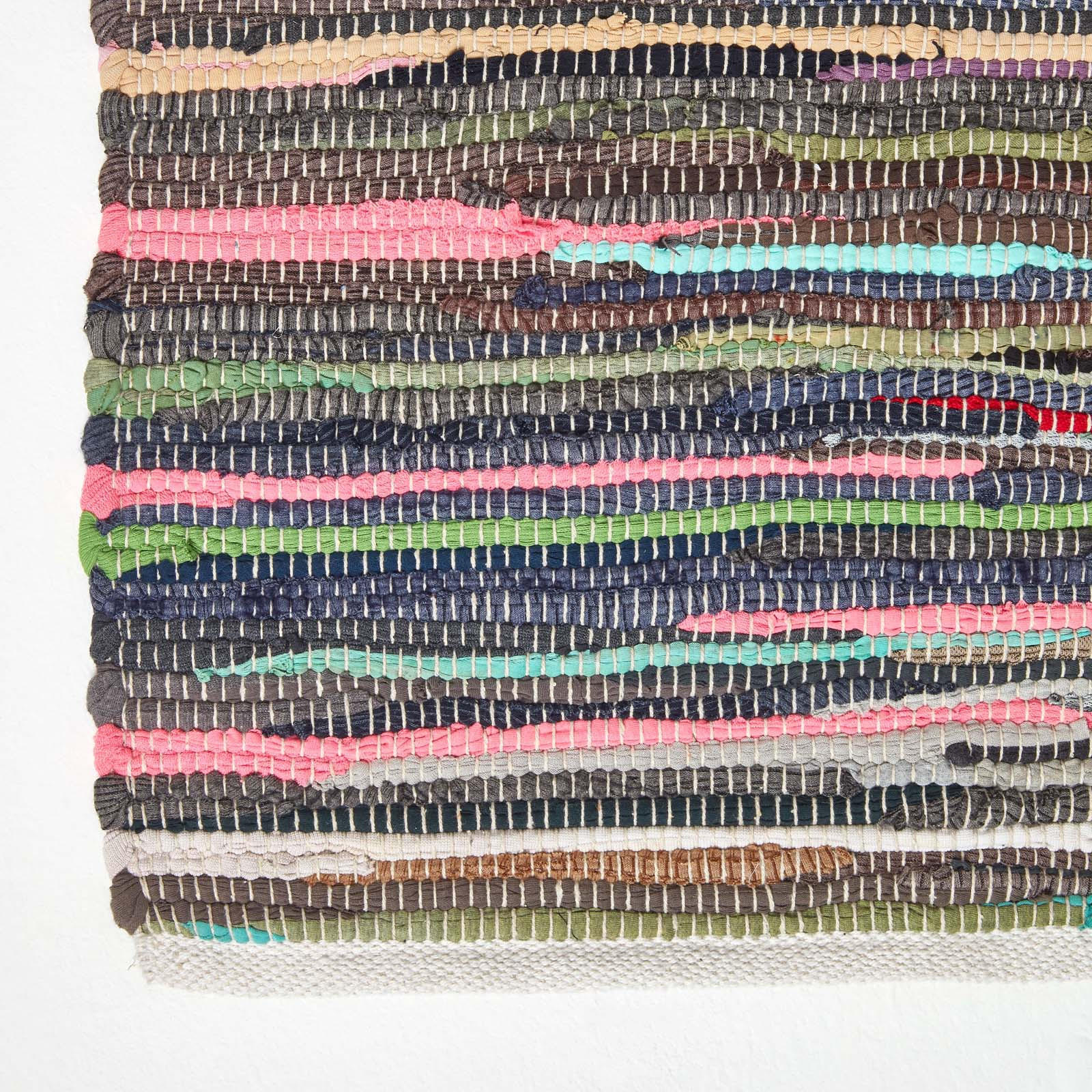 Thumbnail - Homescapes Flickenteppich, Mehrfarbig, Textil, Gestreift, Rechteckig, 120x180 cm, Teppiche & Böden, Teppiche