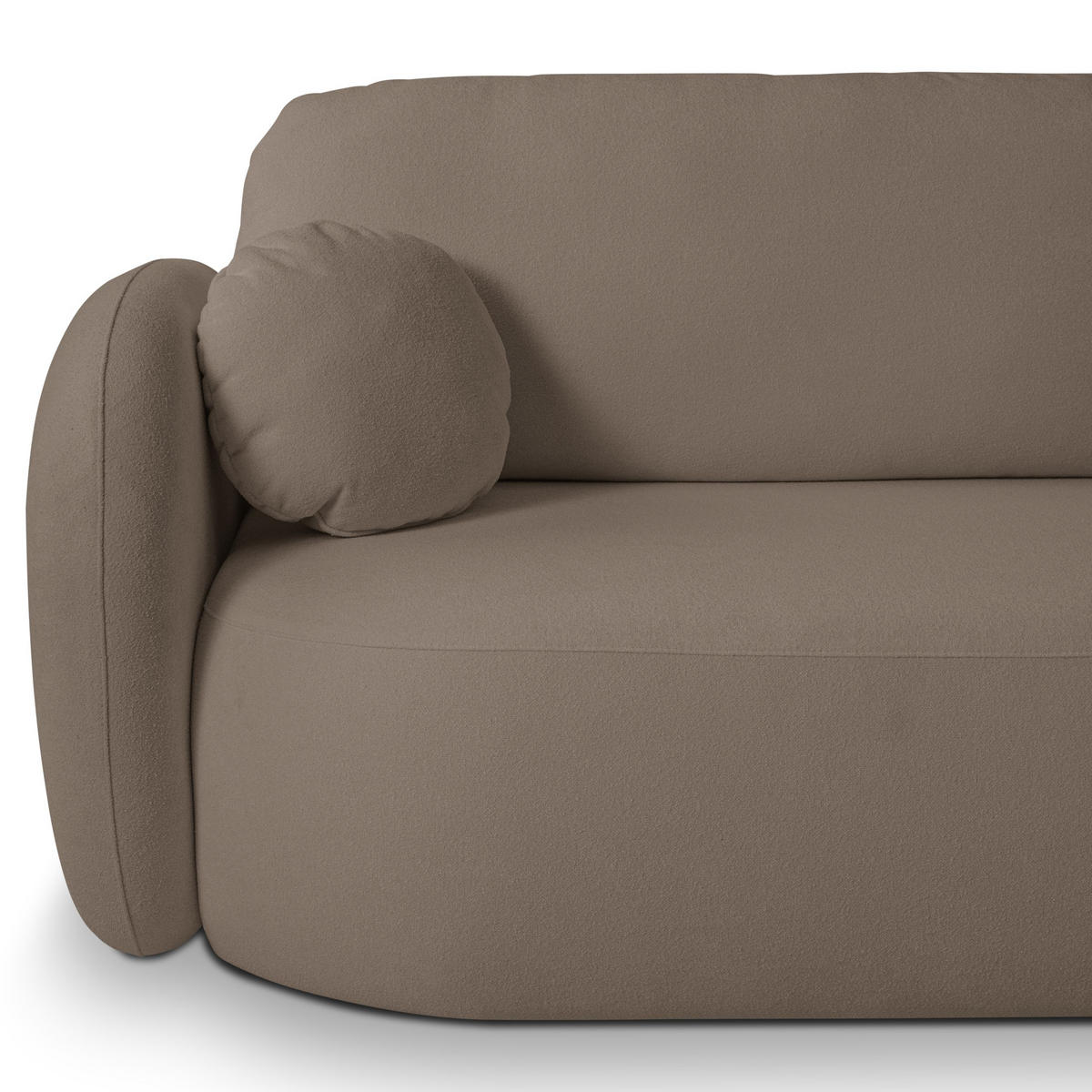 ECKSOFA Olena - Braun (Sicuro 45) - Braun, Holzwerkstoff (248/174cm)