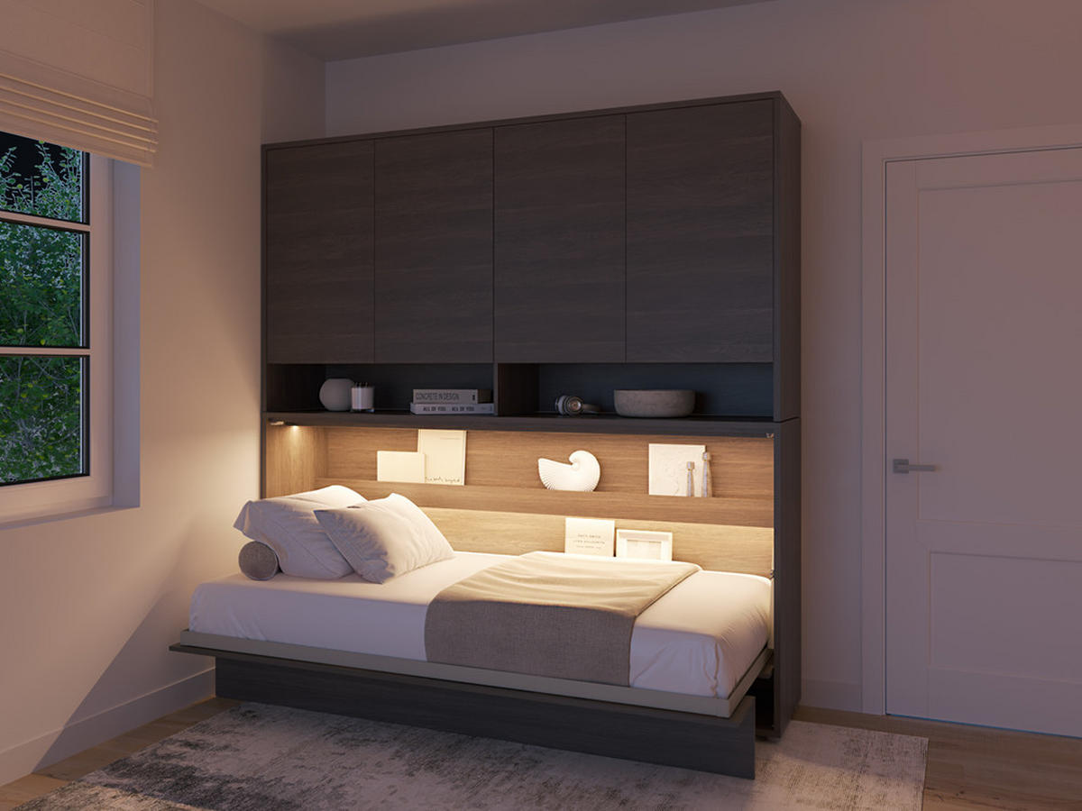 SCHRANKBETT BED CONCEPT BC-06 - Alteiche, Holzwerkstoff (90/200cm) - Meblini