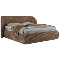 POLSTERBETT CAELA CLASSIC 180/200 - Braun Cord - Braun, Textil (180/200cm) - MKS