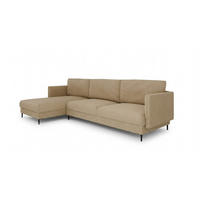 ECKSOFA Helmer Max In Stoff Baloo - Beige, Holzwerkstoff/Textil (164/323cm) - Fun Möbel
