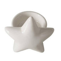 TEELICHTHALTER Porzellan Ulanda - Weiß, Keramik (7.5/8cm) - Boltze Home