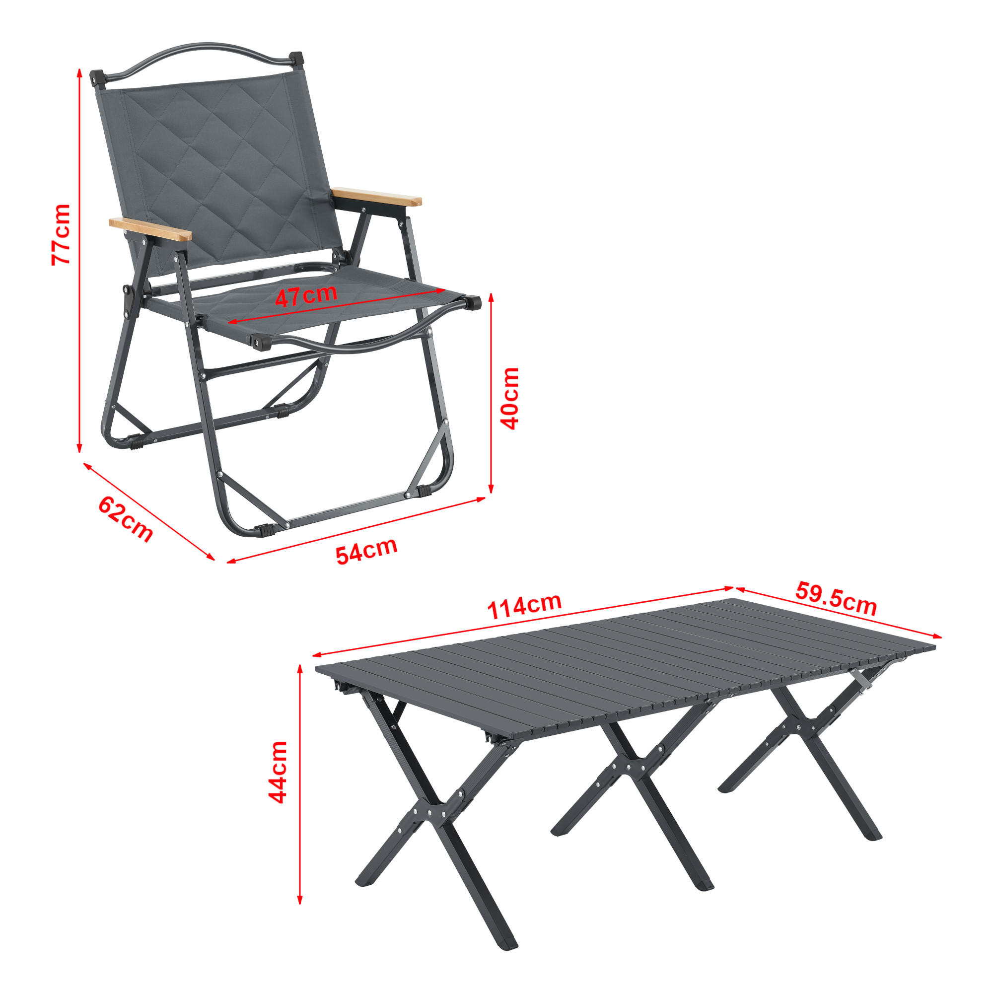 GARTENMÖBEL-SET Botrugno 5 TLG. - Grau, Textil/Metall - casa.pro