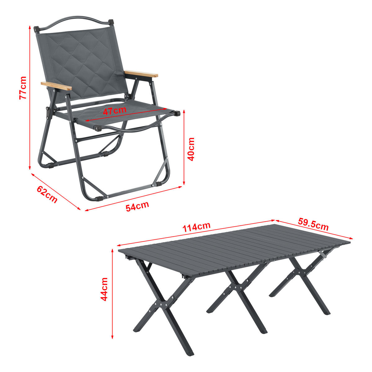 GARTENMÖBEL-SET Botrugno 5 TLG. - Grau, Textil/Metall - casa.pro
