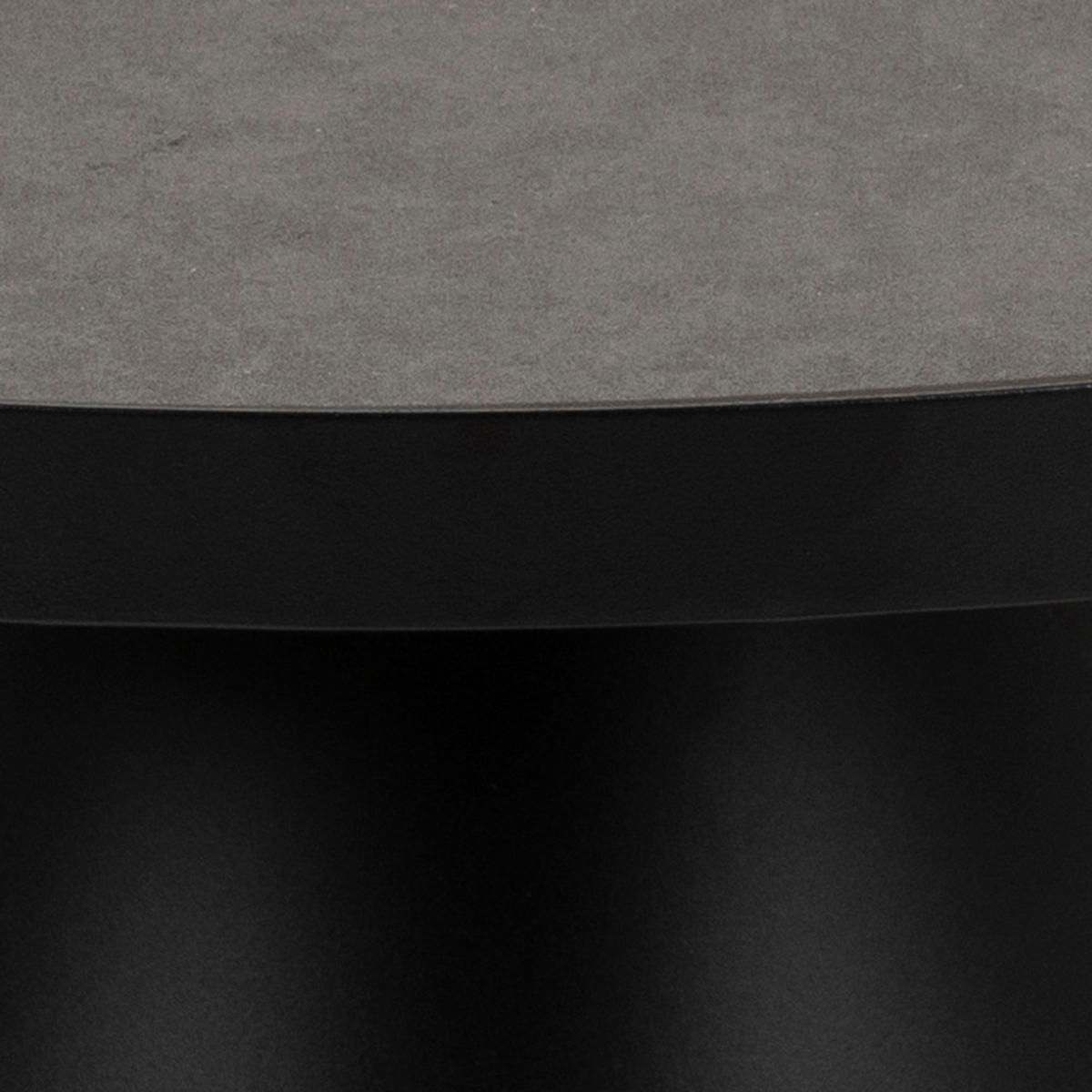COUCHTISCH Ø65 cm - Schwarz, Holzwerkstoff (66/66/40cm) - ebuy24