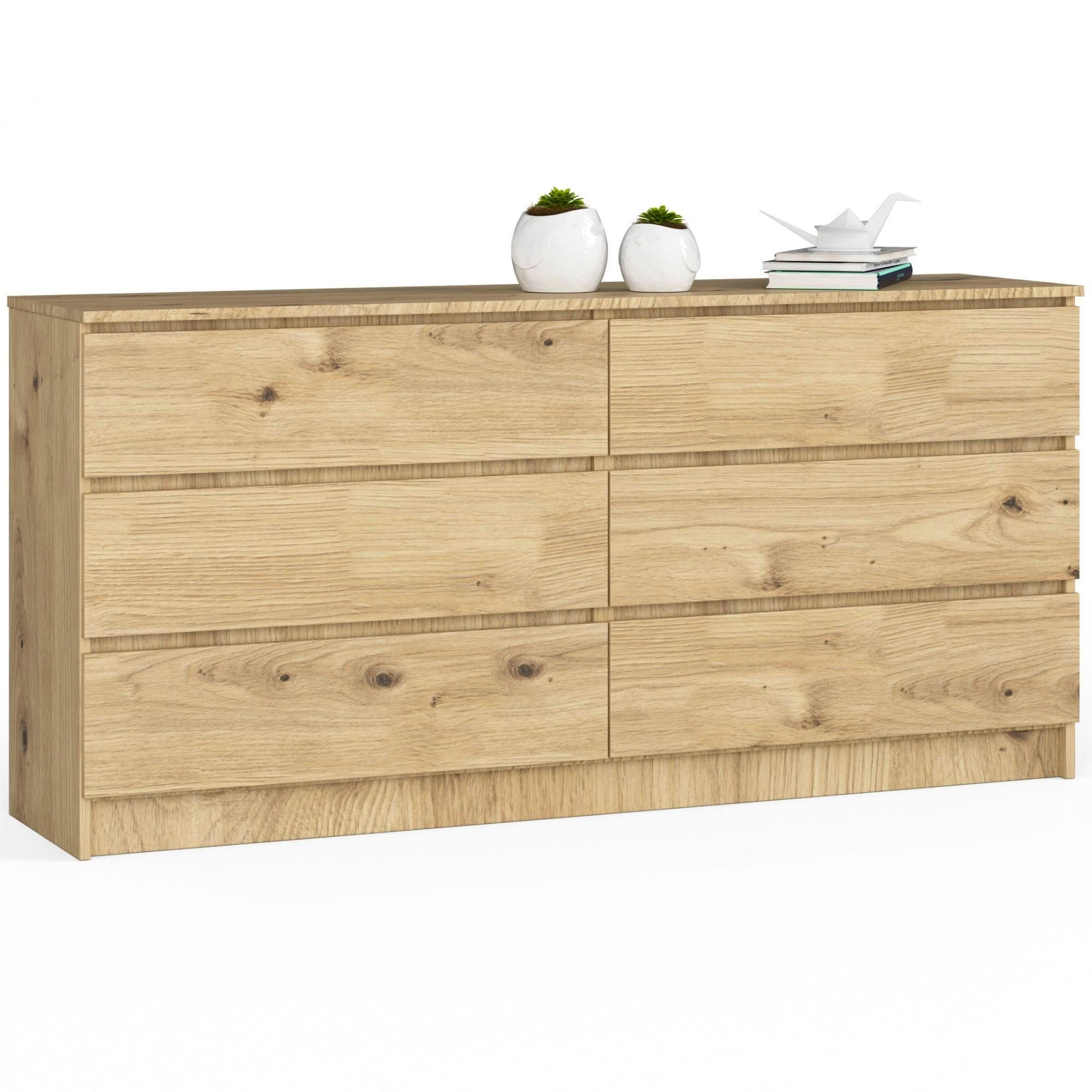 KOMMODE Eiche Artisan 77/160/40 - Eiche Artisan, Holzwerkstoff (160/77/40cm) - RAUMHIRSCH FURNITURE