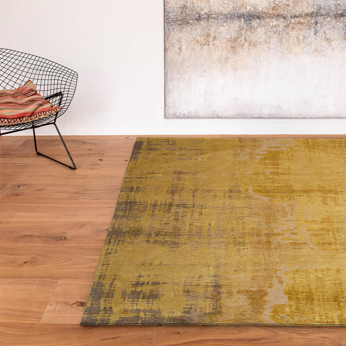 TEPPICH In-/Outdoor Flachgewebe GOLD PIAZZA Gelb 240 x 340 cm - Gelb, Textil (240/340cm) - Novatrend