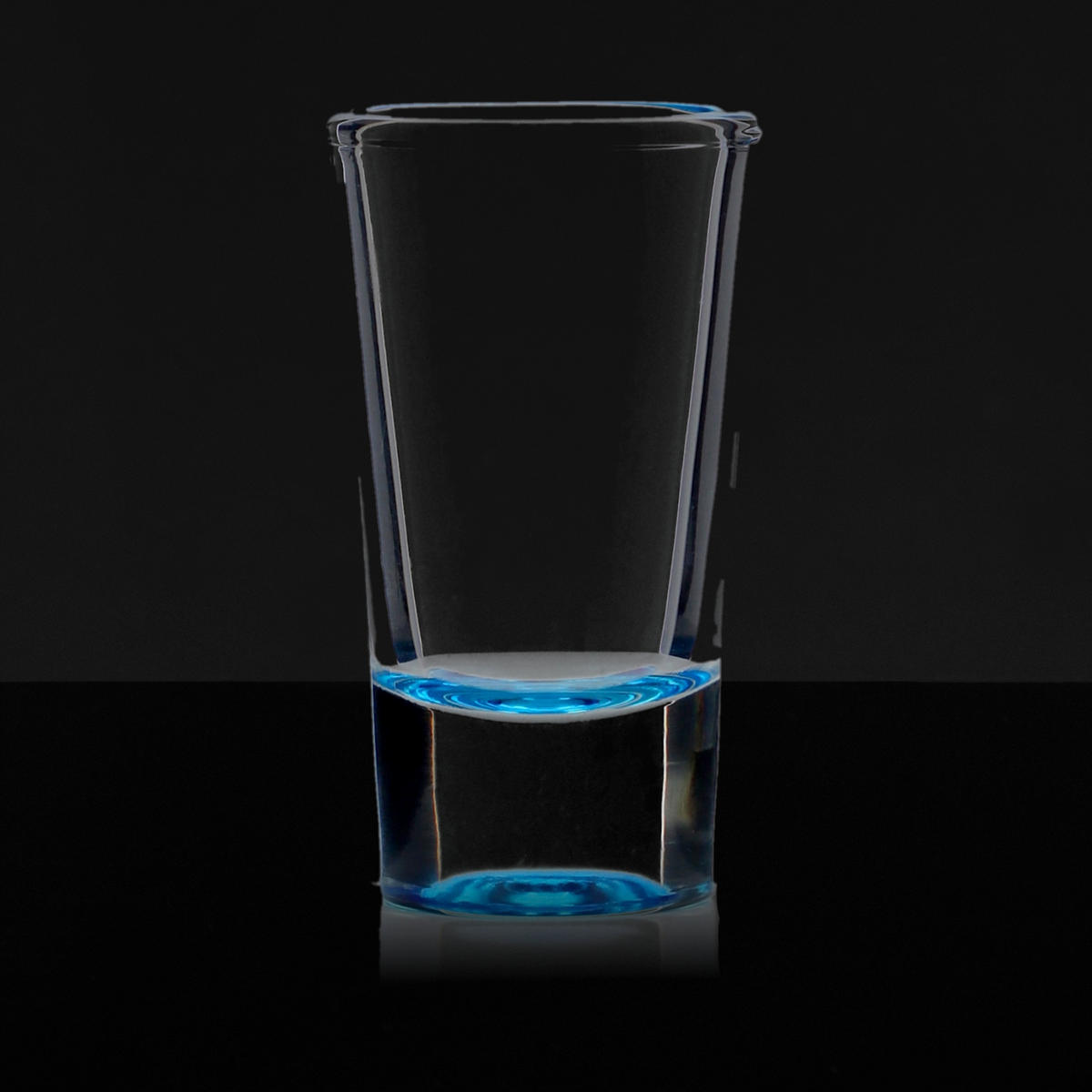 SCHNAPSGLÄSER, Mehrfarbig, 28 ml 12 Stück - Blau/Gelb, Glas (0.028L) - KADAX