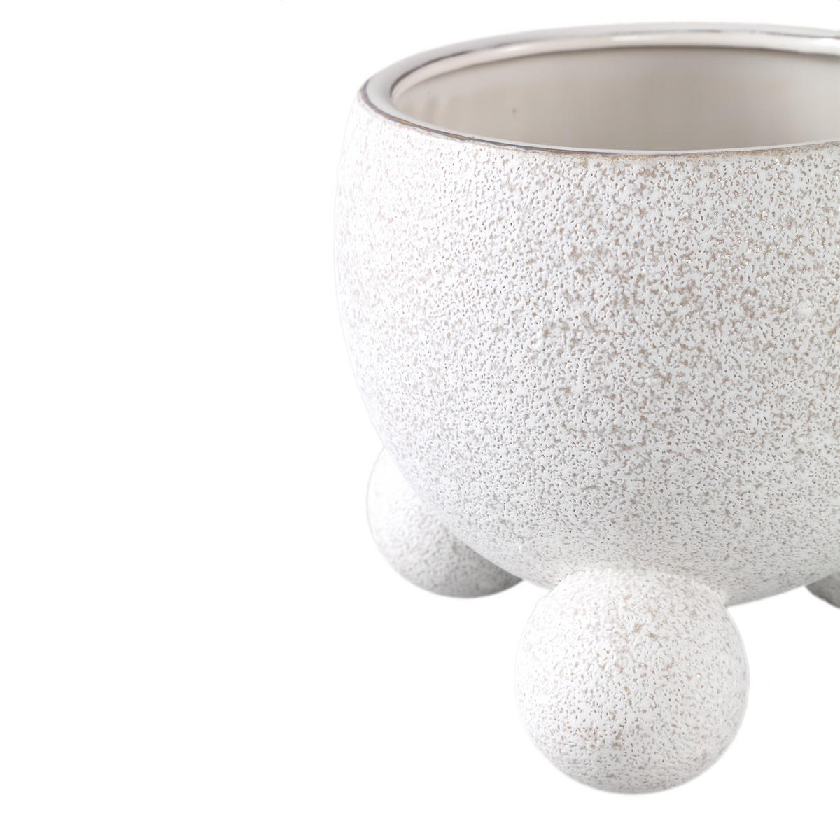 TOPF Malinda Beige 20/20/18cm - Beige, Keramik (18cm) - PTMD Collection