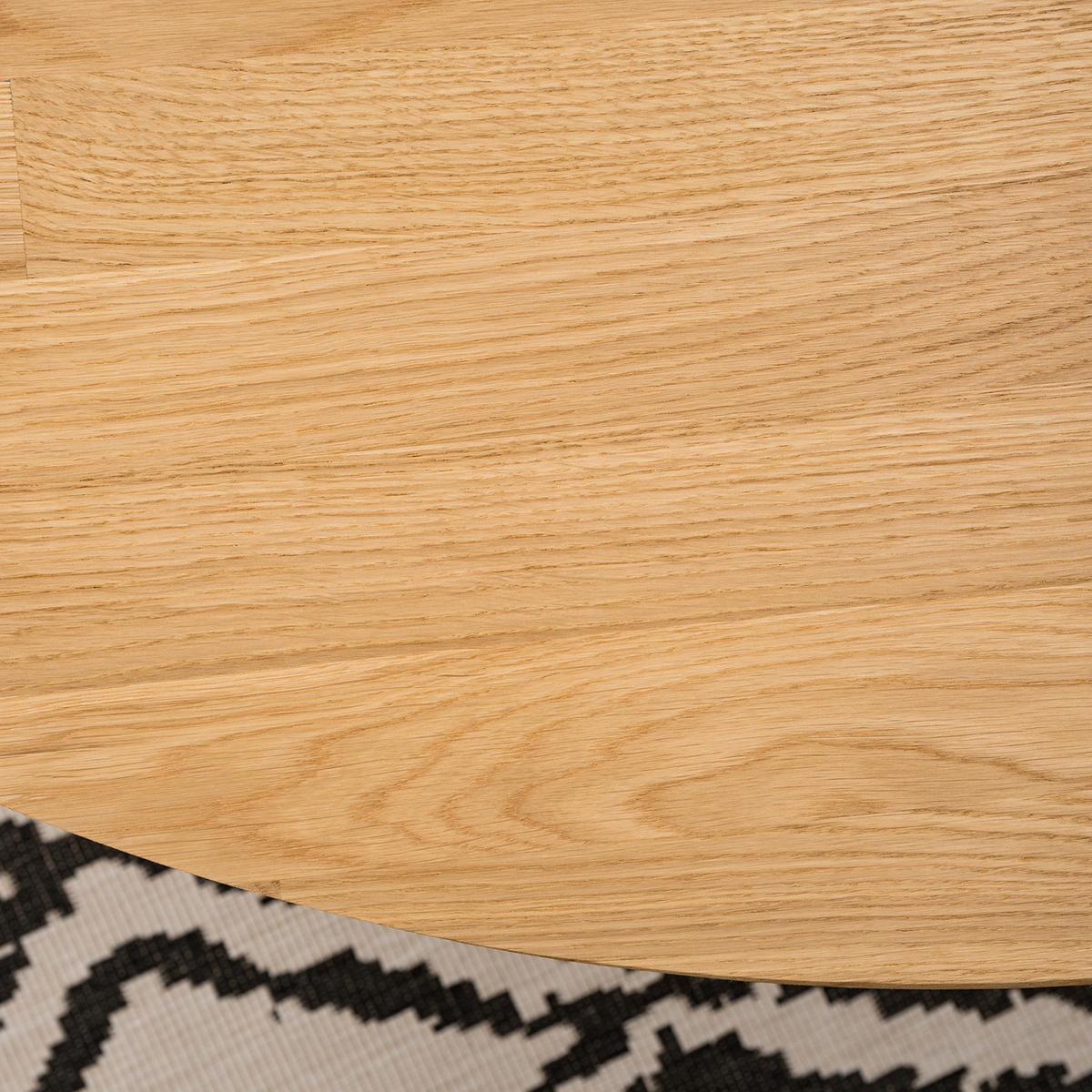 ESSTISCH - Eiche massiv - Eichefarben/Braun, Holz (120/120/75cm) - home24