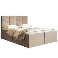 BETT Beige G3 Mit Bettkasten 160x200 cm - Beige, Textil (160/200cm) - Sepro Meble