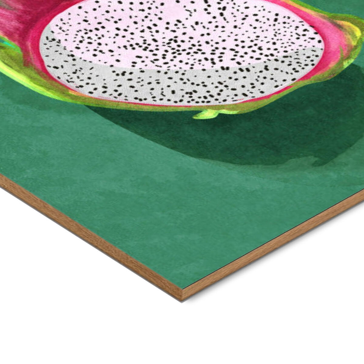 POSTER mit Rahmen Raissa Oltmanns - Dragonfruit - Eichefarben/Multicolor, Holz/Papier (70/100cm) - Poster&Frame