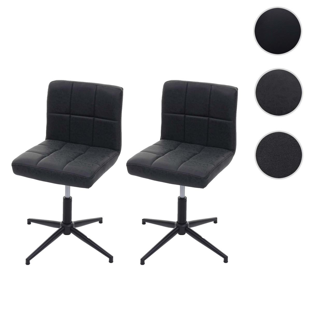 ESSZIMMERSTUHL Grau 2er-Set - Grau, Textil (64/90/64cm) - MCW