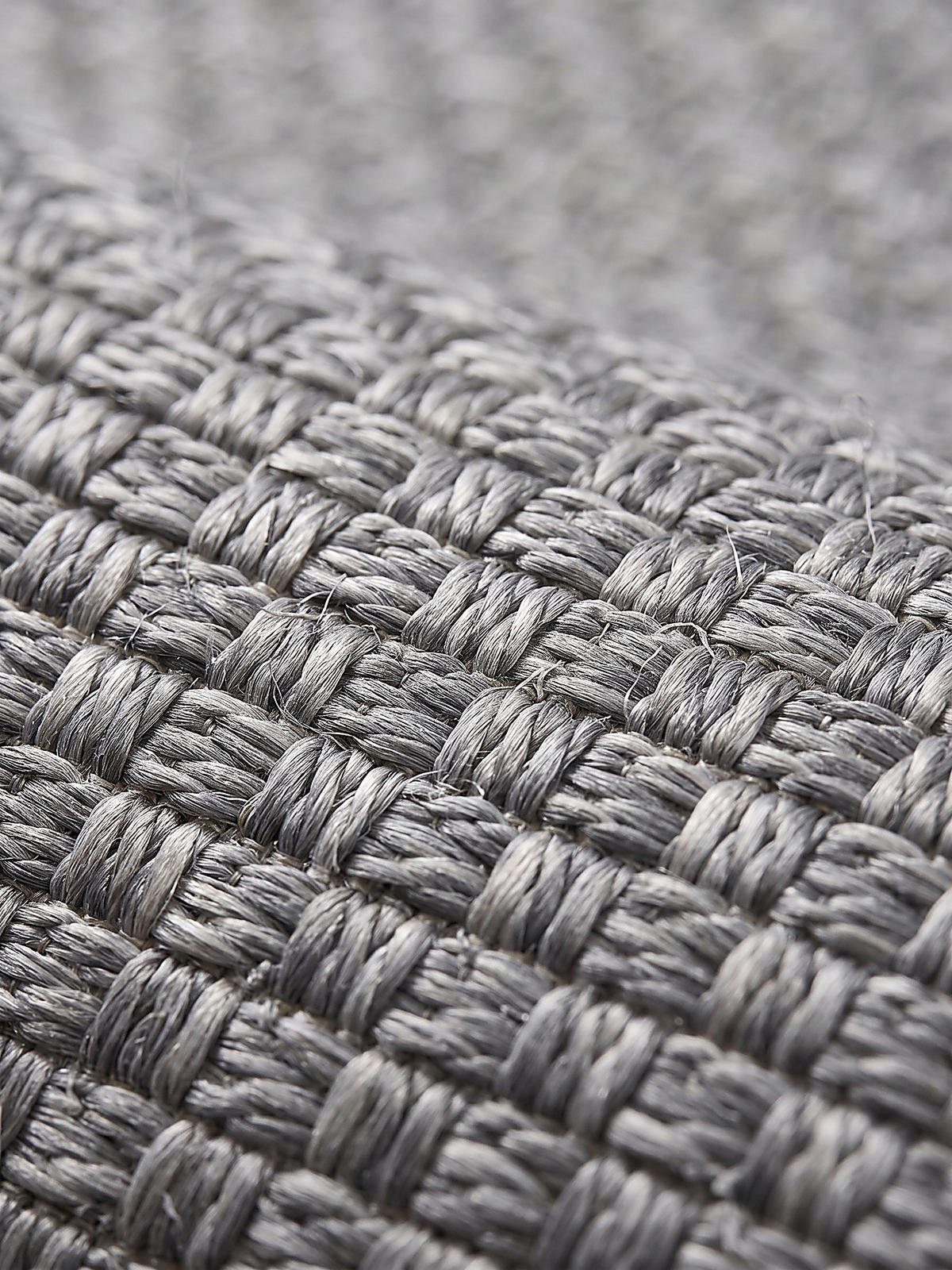 TEPPICH Flachgewebe BROYE Uni Polypropylen Grau 140 x 200 cm - Grau, Textil (140/200cm) - KADIMA DESIGN