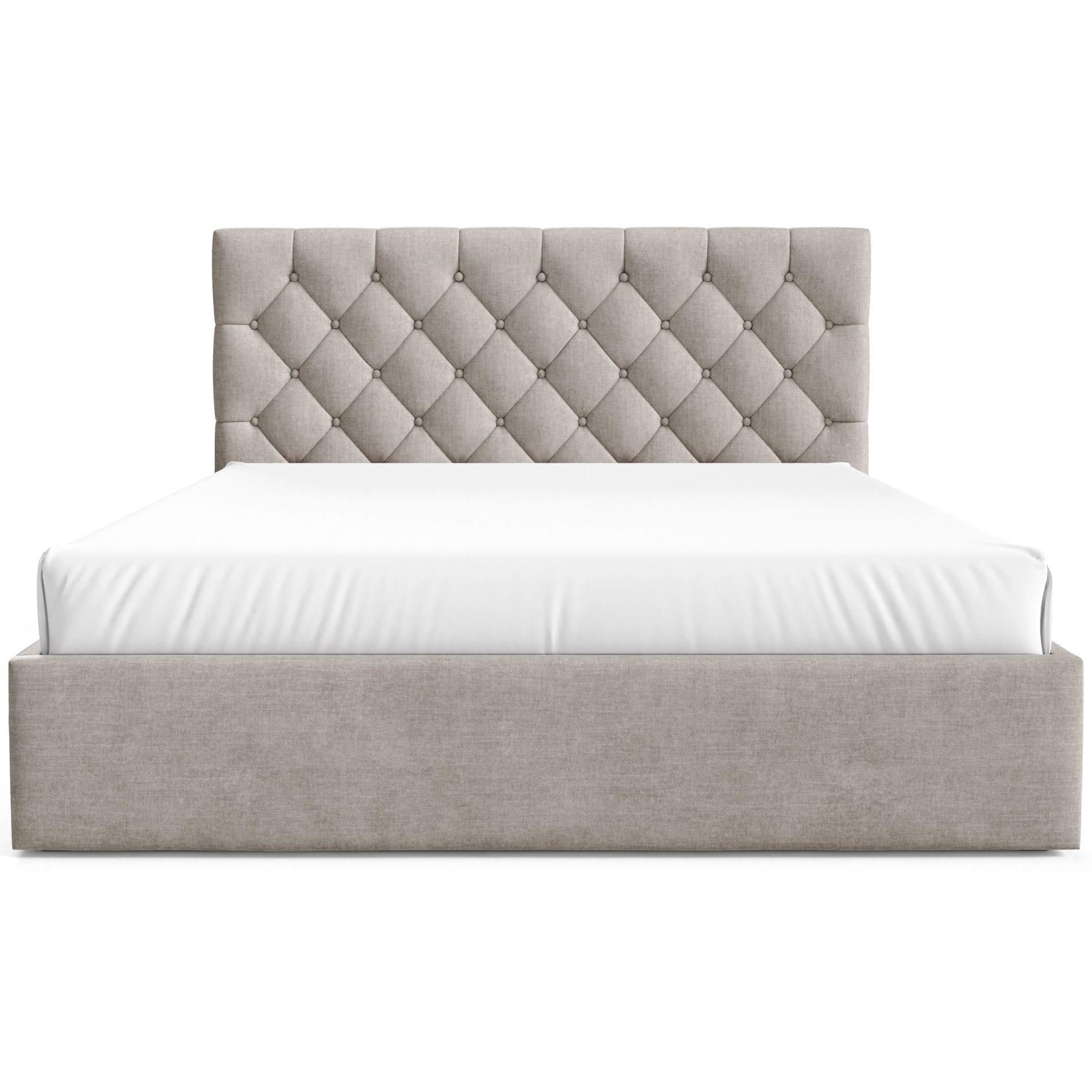 POLSTERBETT Aurevia Beige Samtbezug 160x200 cm - Beige, Textil (160/200cm) - Selsey