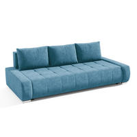 SCHLAFSOFA Jonas 3 Sitzplätze Blau - Blau, Holzwerkstoff (240/85/110cm) - Petits-meubles