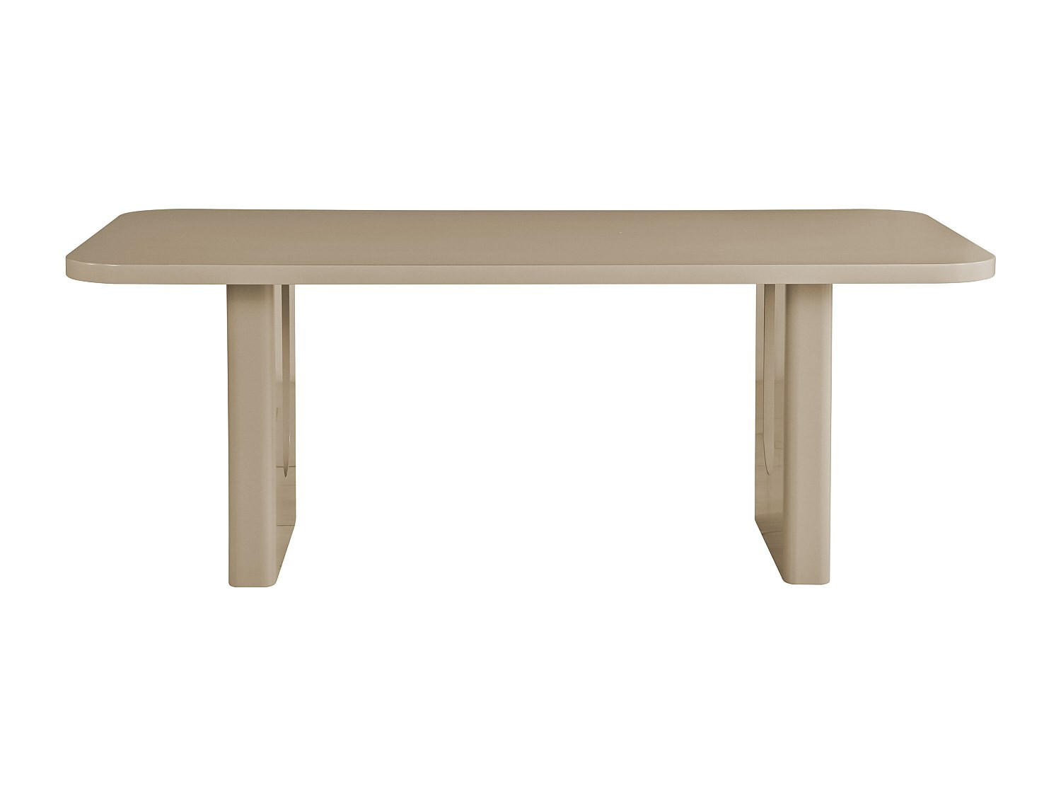 ESSTISCH - 8 Personen - Holz, Platte - Taupe - NAKONI - Taupe, Holz (100/200/76cm) - Vente-Unique