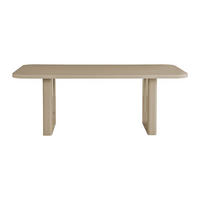ESSTISCH - 8 Personen - Holz, Platte - Taupe - NAKONI - Taupe, Holz (100/200/76cm) - Vente-Unique