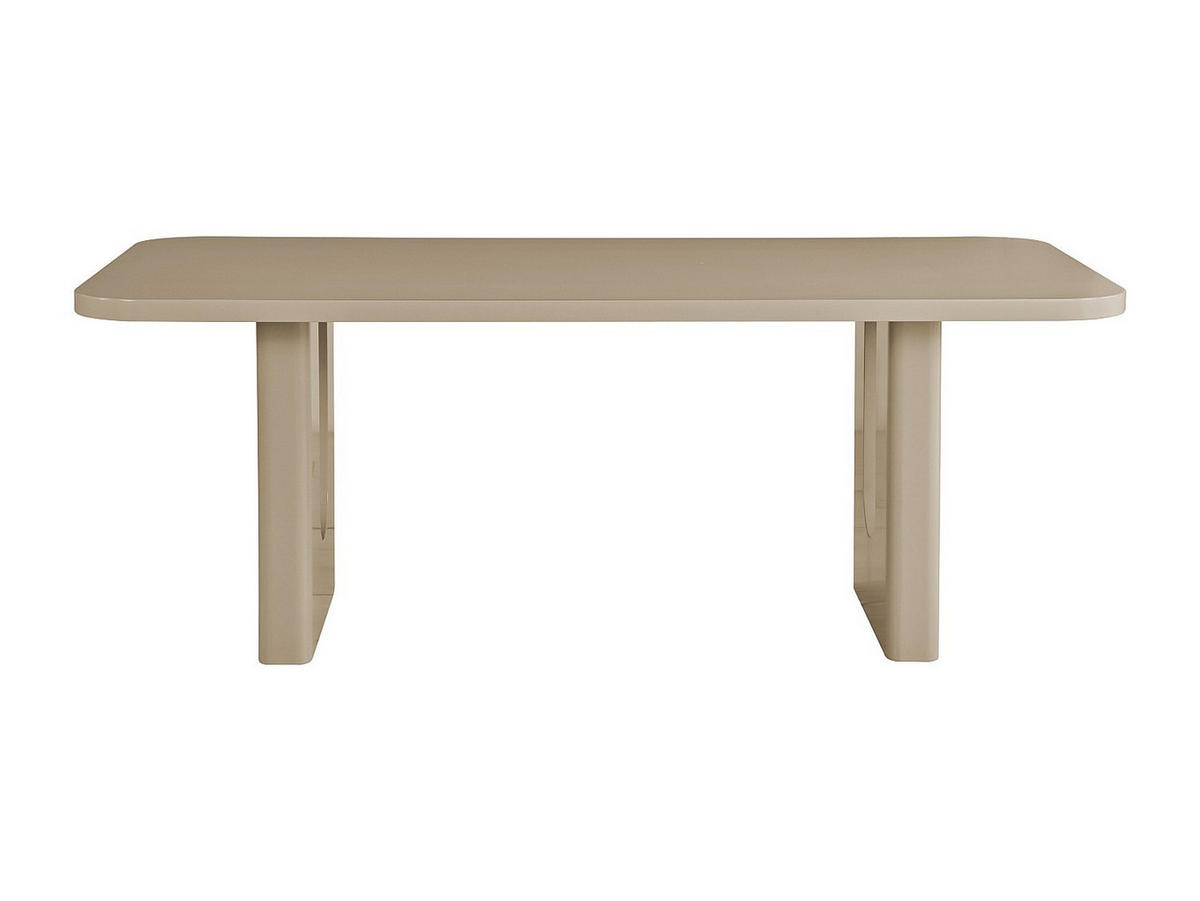 TISCH ohne Ausziehfunktion - 8 -Sitzer - MDF - taupe - NAKONI - Braun, Holz (100/200/76cm) - Vente-Unique