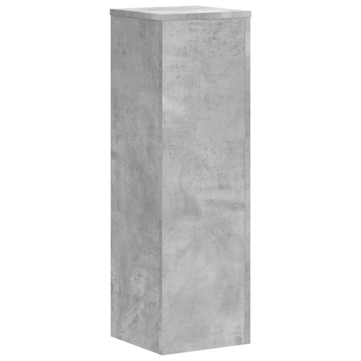 PFLANZENSTÄNDER 2er Set Betongrau 25/25/80 Cm Holzwerkstoff - Grau, Holzwerkstoff (25/80/25cm) - vidaXL