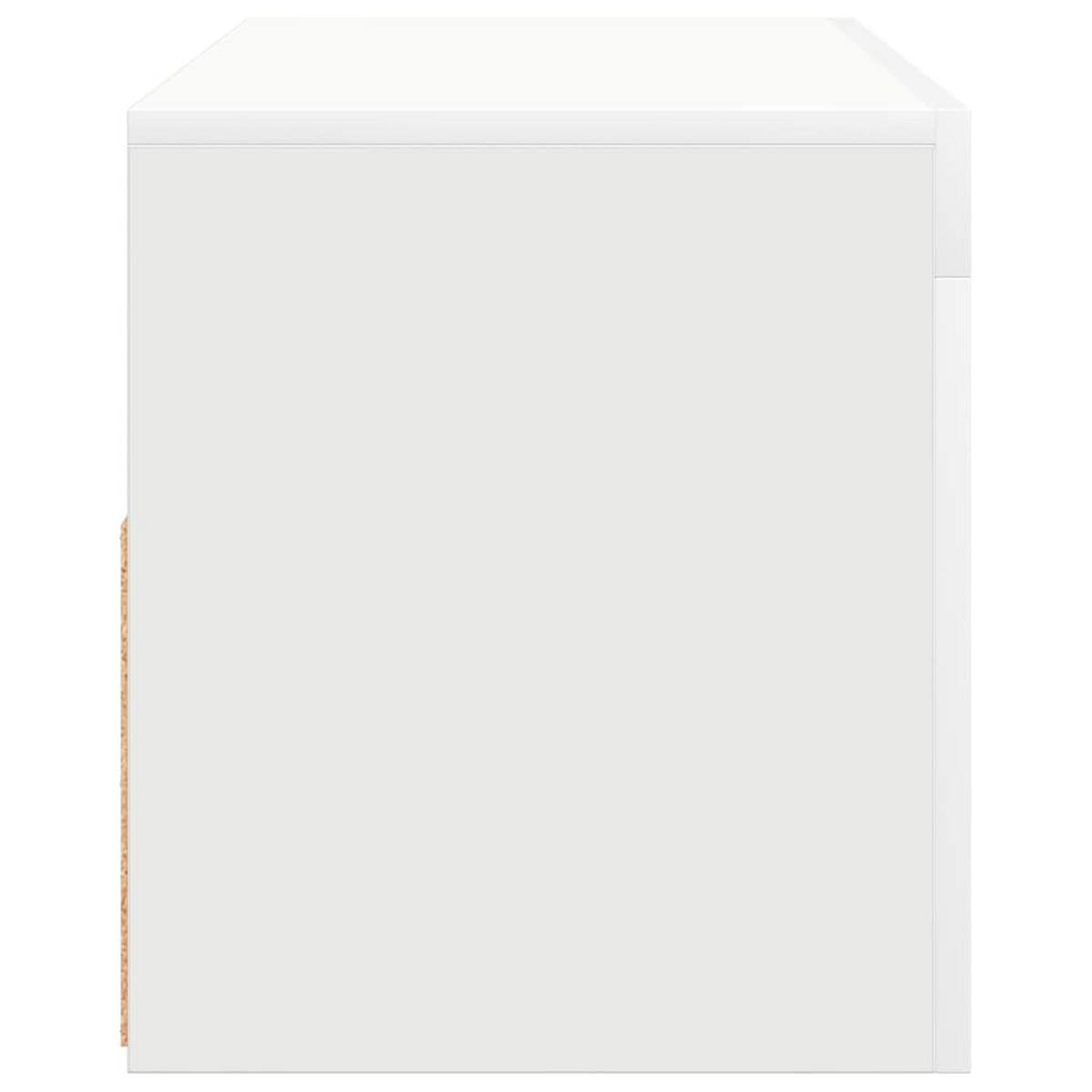 TV-SCHRANK Mit Led-Leuchten Weiß 90/35/40 Cm - Weiß, Holz (90/40/35cm) - vidaXL