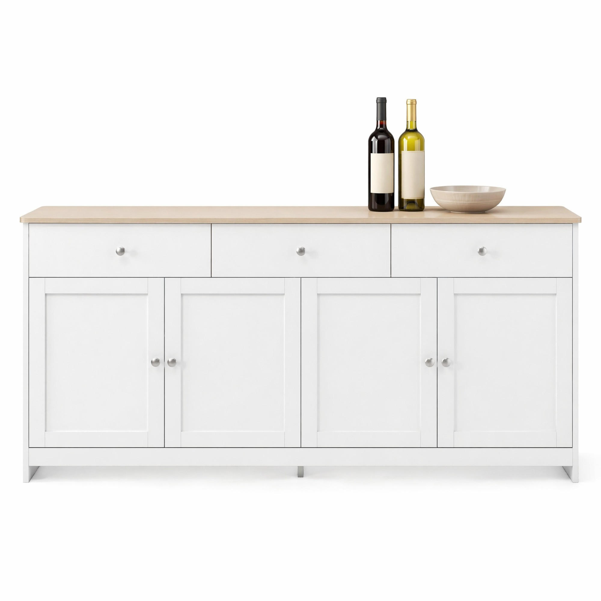 Ivmeu Sideboard Weiß 160x75x37 cm