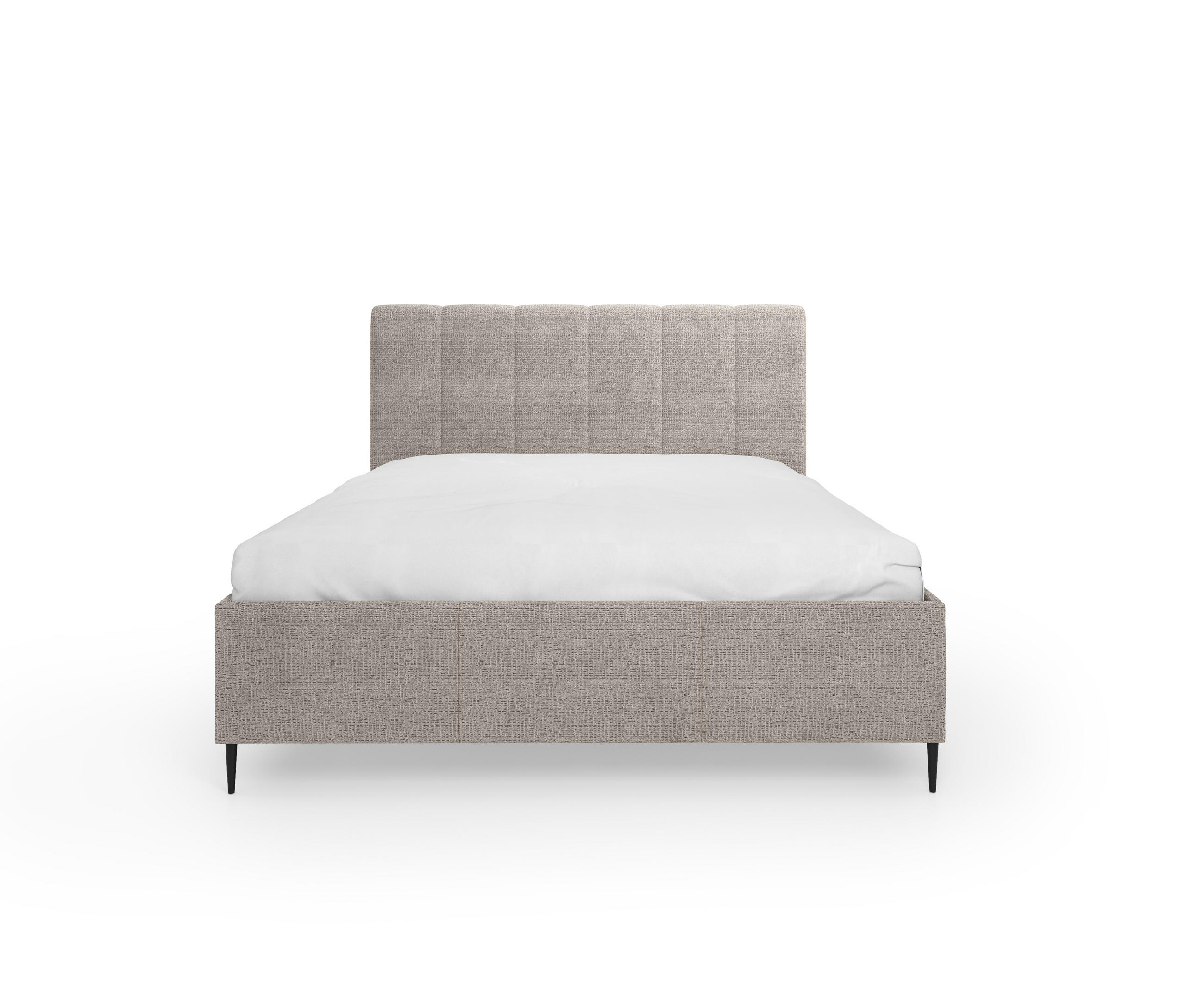 POLSTERBETT Zart 160x200 cm mit Bettkasten und Gasdruckfedern – Beige, modernes Design - Beige, Textil (160/200cm)
