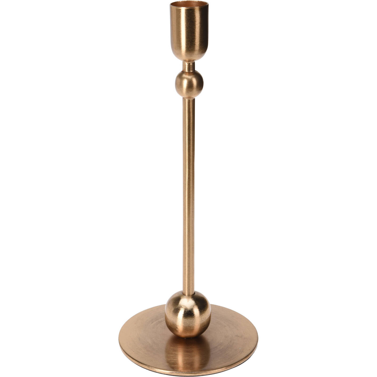 KERZENHALTER Klassiker 23 cm - Goldfarben, Metall (9.5/23/9.5cm) - Home Styling Collection