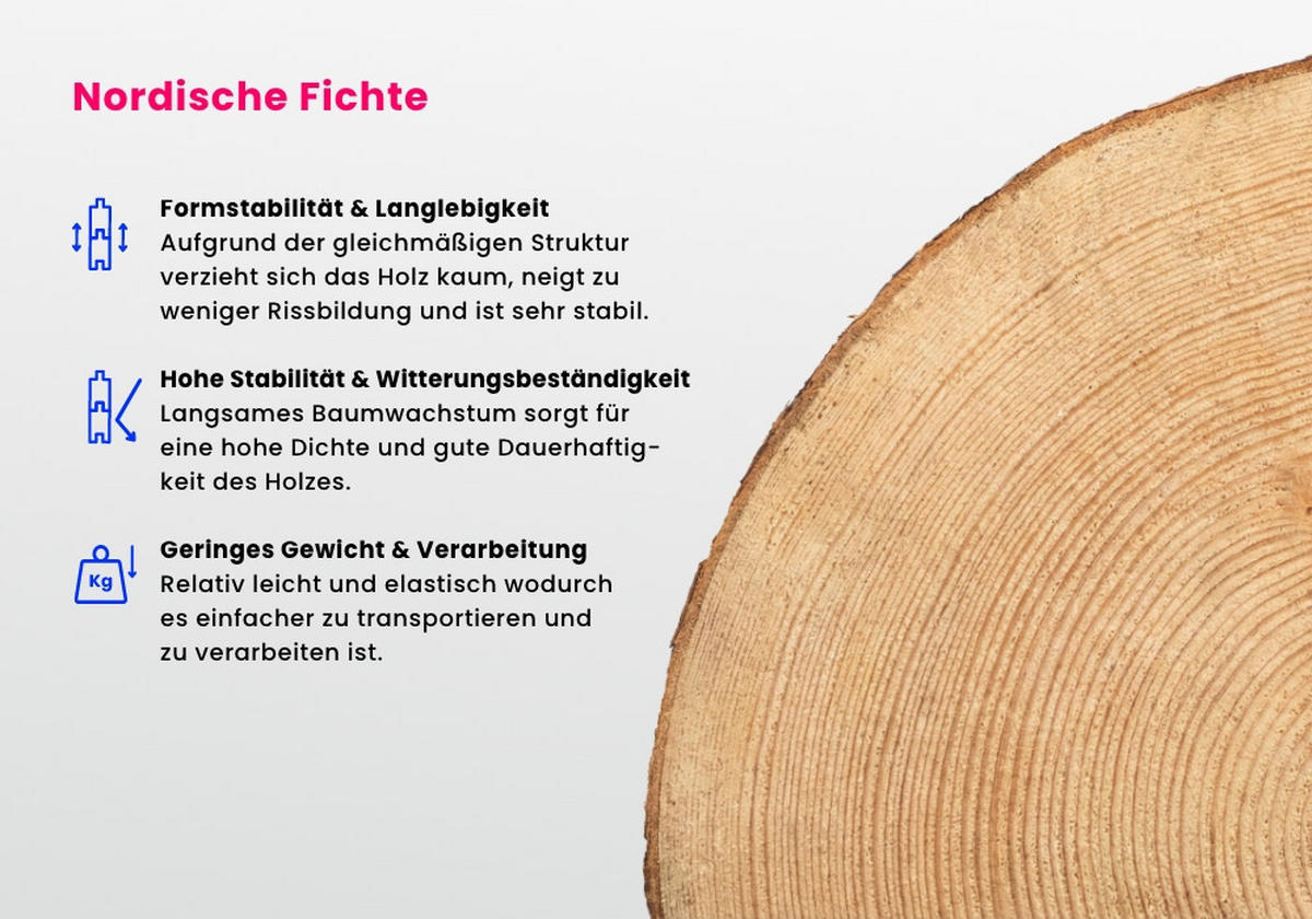 GARTENHAUS Arizona - Naturfarben, Holz (678/338/490cm) - Alpholz