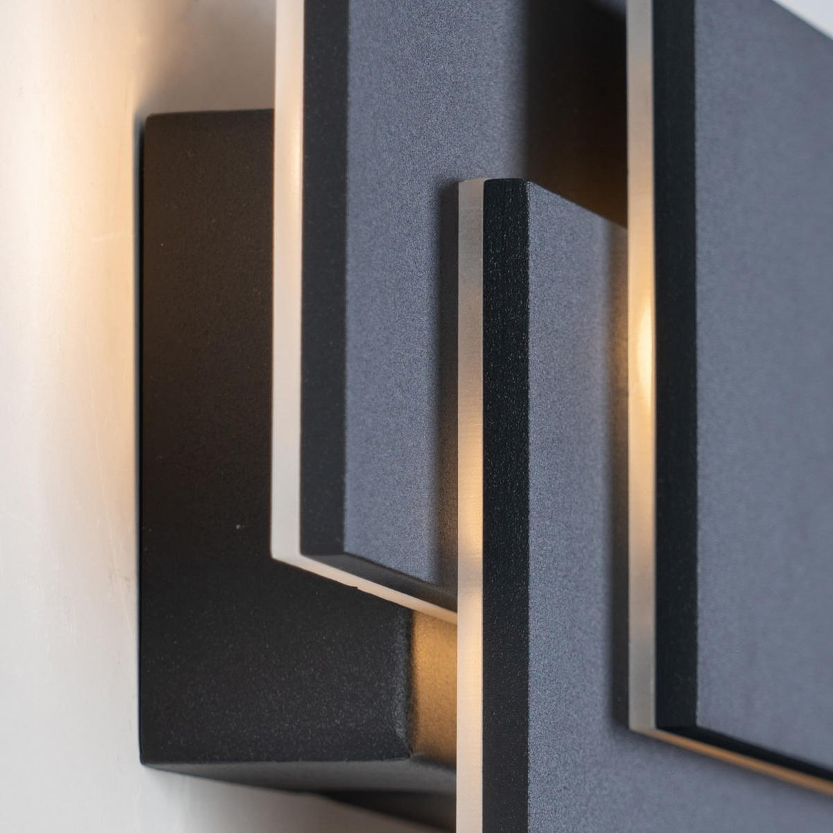 WANDLEUCHTE Trio, Schwarz, 26cm - Schwarz, Metall (12.5/26/26cm) - KOSILUM