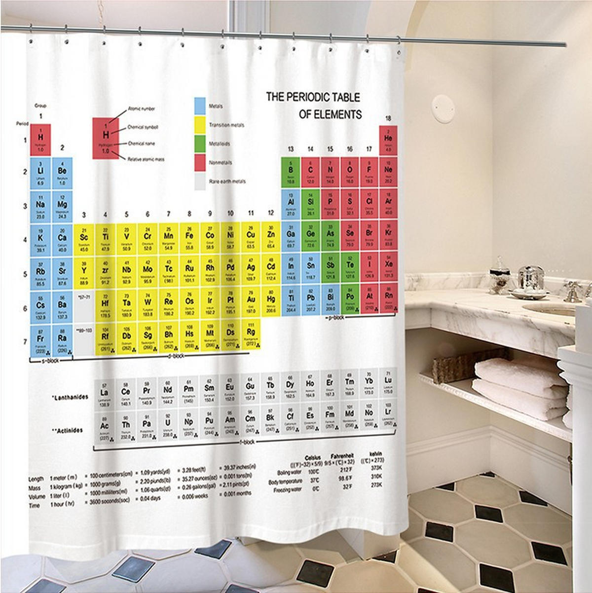 DUSCHVORHANG Stoff Polyester dick maschinenwaschbar schimmelresistent wasserdicht inklusive Haken - Gelb, Textil (180/180cm) - MCBOSON